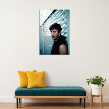 Enrique Iglesias Black Shirt Artist Singer Model Poster Wall Art Print Home Wall Decor - xonomax