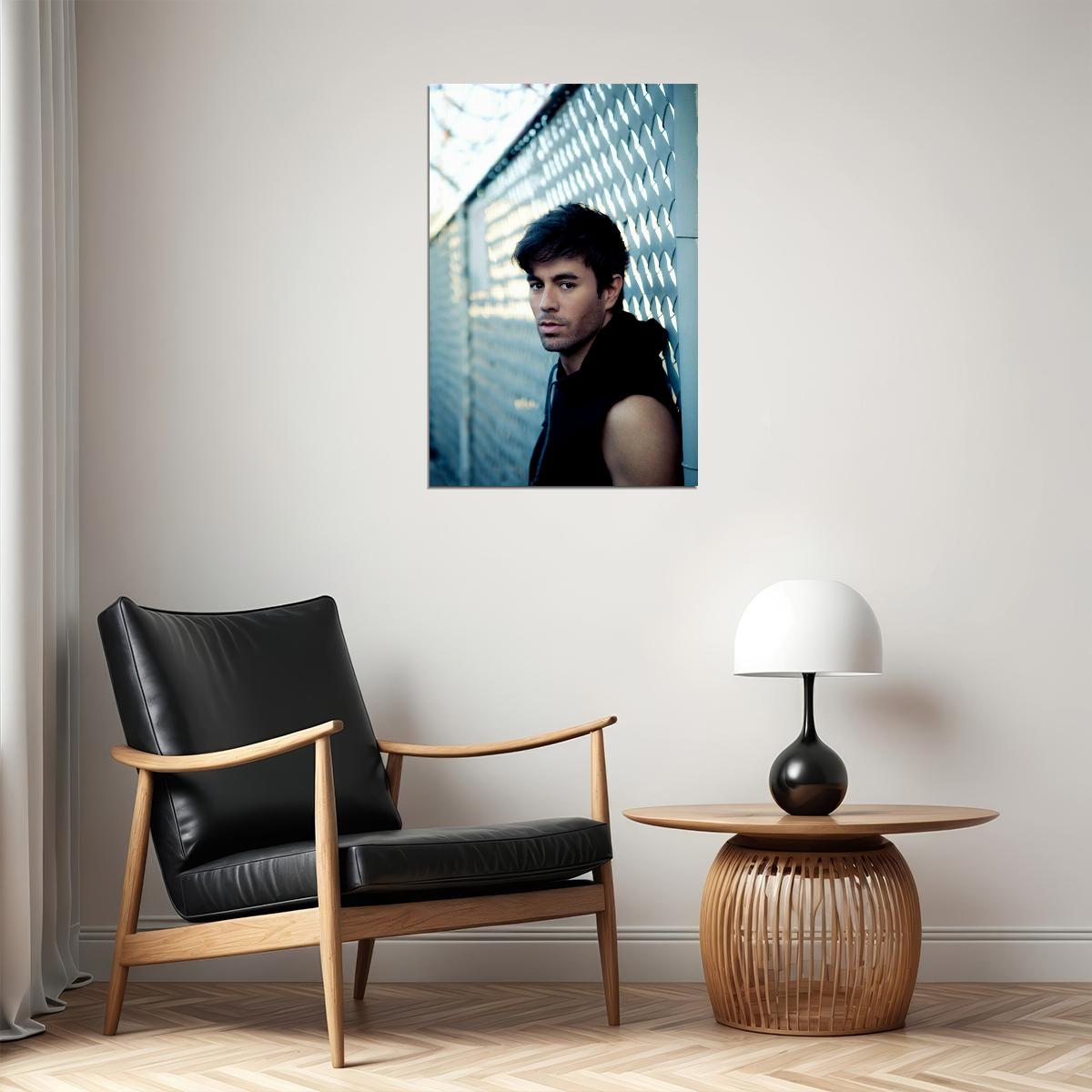 Enrique Iglesias Black Shirt Artist Singer Model Poster Wall Art Print Home Wall Decor - xonomax