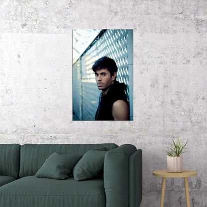 Enrique Iglesias Black Shirt Artist Singer Model Poster Wall Art Print Home Wall Decor - xonomax