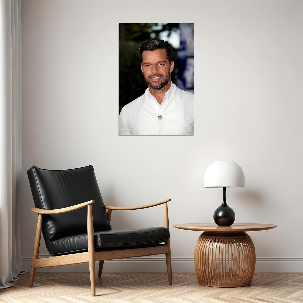 Ricky Martin White Jacket Photo Songwriter Poster Wall Art Print Home Wall Decor - xonomax