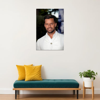 Ricky Martin White Jacket Photo Songwriter Poster Wall Art Print Home Wall Decor - xonomax