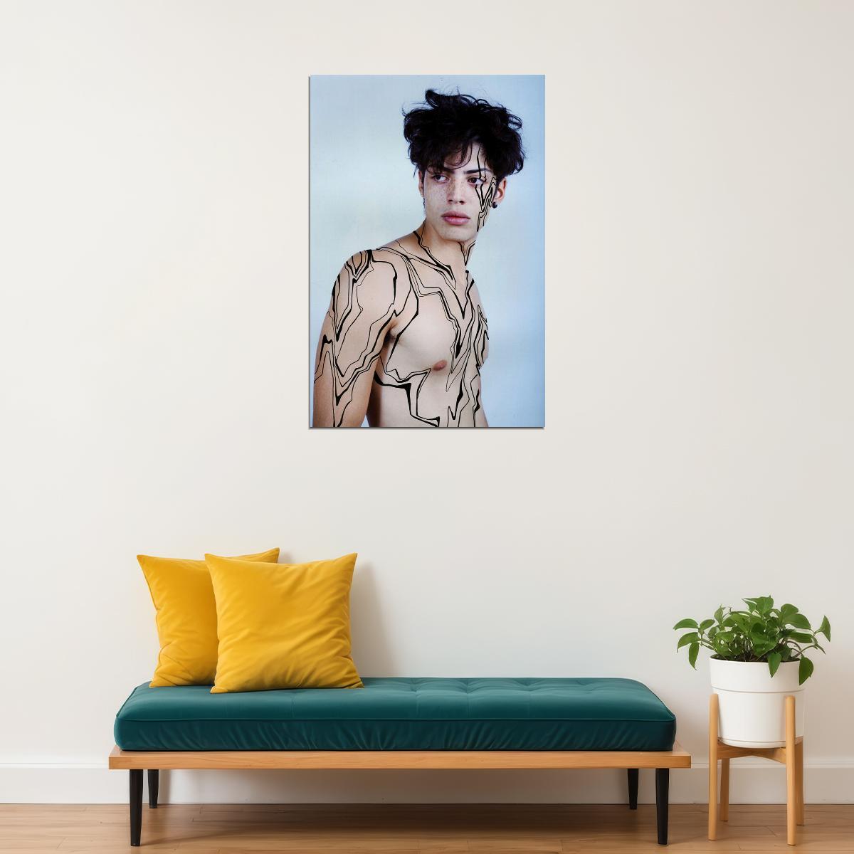 Body Art Figures Sexy Male Model Photo Poster Wall Art Print Home Wall Decor - xonomax