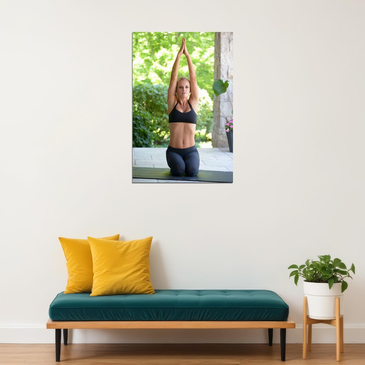 Jenny Mccarthy Sexy Female Model While Exercising Poster Wall Art Print Home Wall Decor - xonomax