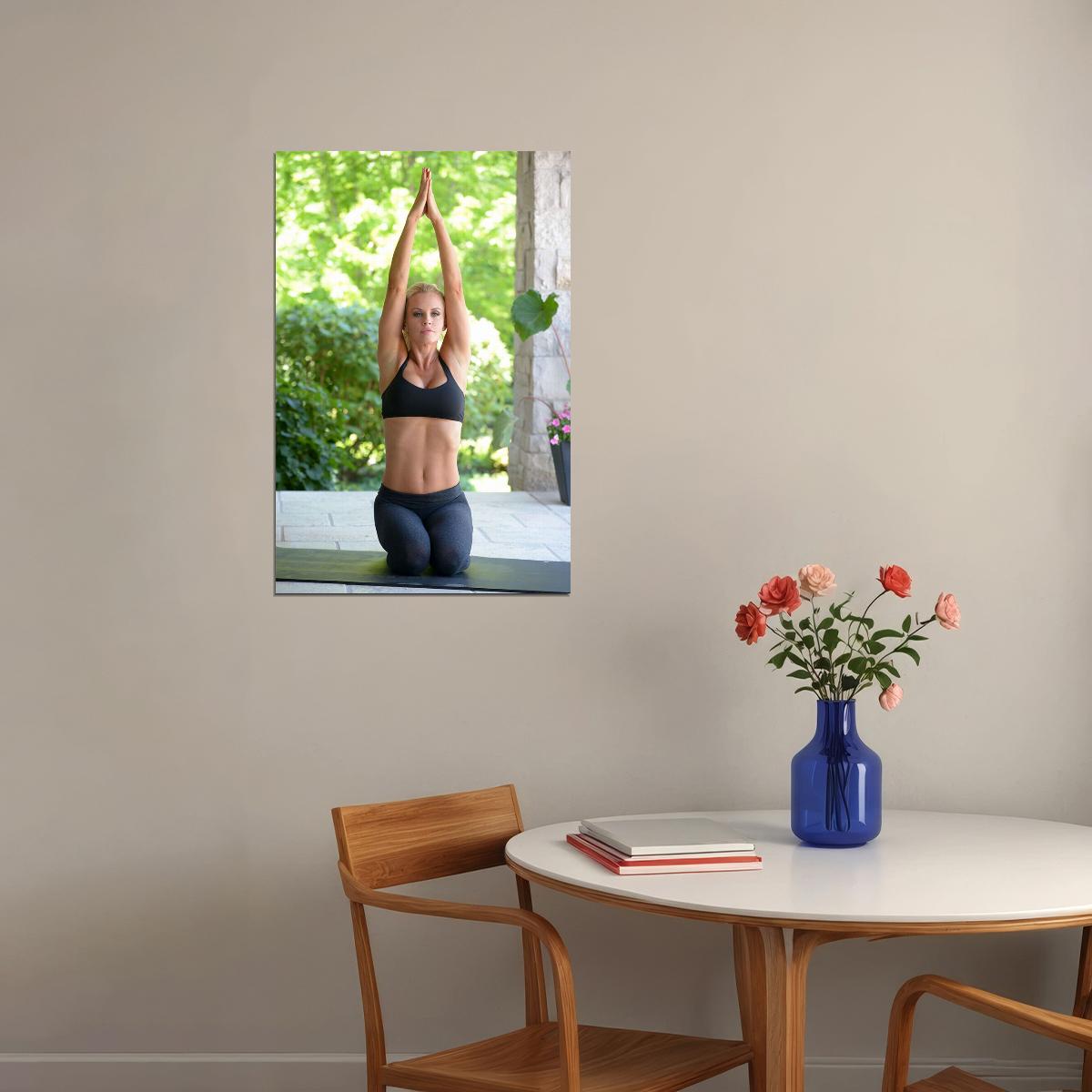 Jenny Mccarthy Sexy Female Model While Exercising Poster Wall Art Print Home Wall Decor - xonomax