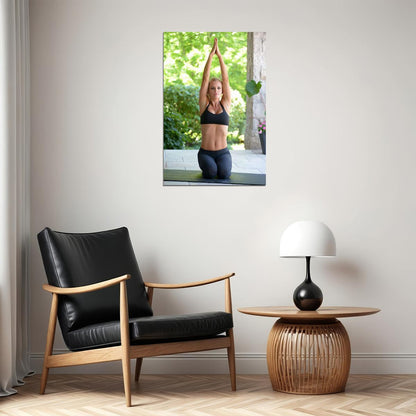 Jenny Mccarthy Sexy Female Model While Exercising Poster Wall Art Print Home Wall Decor - xonomax