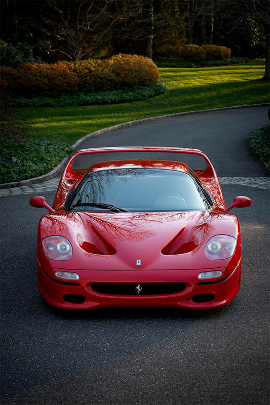 Cars Red Ferrari Land Vehicle Picture Poster Wall Art Print Home Wall Decor - xonomax