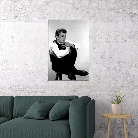 James Dean Legendary Artist Vintage Photo Poster Wall Art Print Home Wall Decor - xonomax