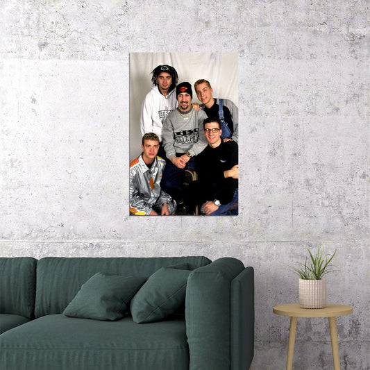 N Sync Portrait Pop Music Boy Group Singers Poster Wall Art Print Home Wall Decor - xonomax