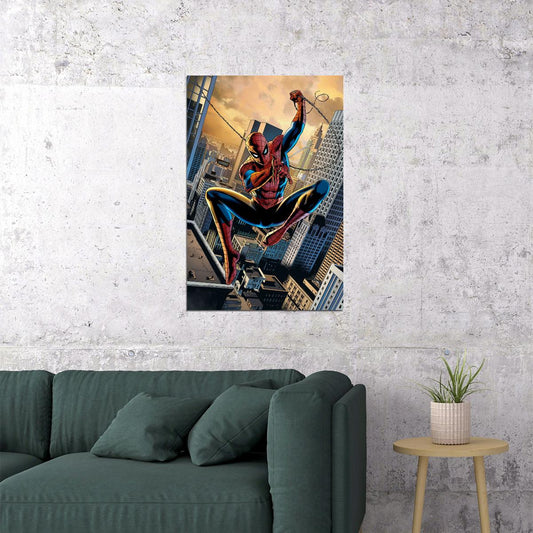 Spider Man Adventure Danger Comic Superhero Poster Wall Art Print Home Wall Decor
