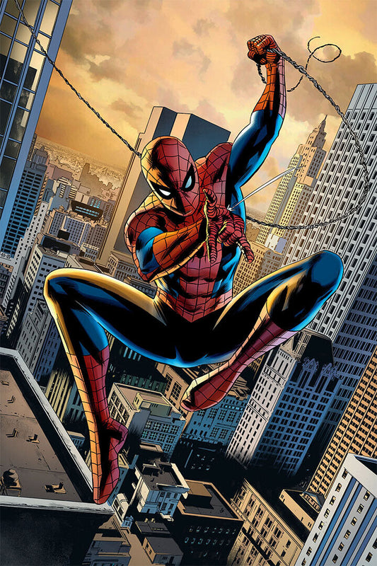 Spider Man Adventure Danger Comic Superhero Poster Wall Art Print Home Wall Decor