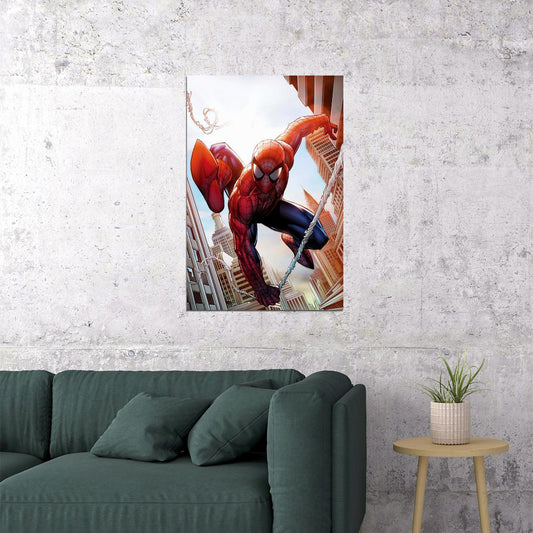 Spider Man Comic Adventure Danger Superhero Poster Wall Art Print Home Wall Decor