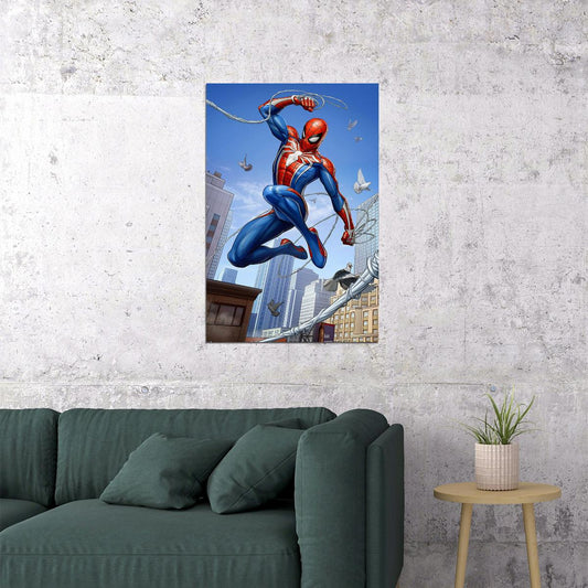 Spider Man Comic Superhero Adventure Danger Poster Wall Art Print Home Wall Decor