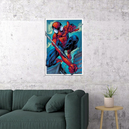 Spider Man Excitement Danger Action Comic Cartoon Poster Wall Art Print Home Wall Decor