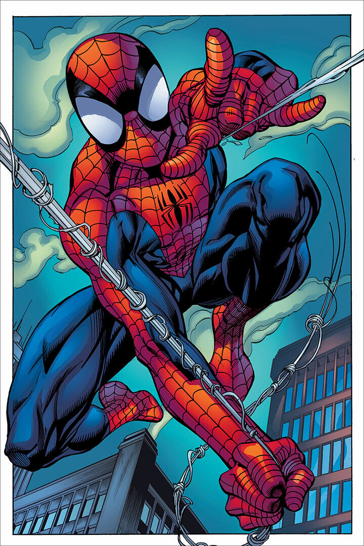 Spider Man Excitement Danger Action Comic Cartoon Poster Wall Art Print Home Wall Decor