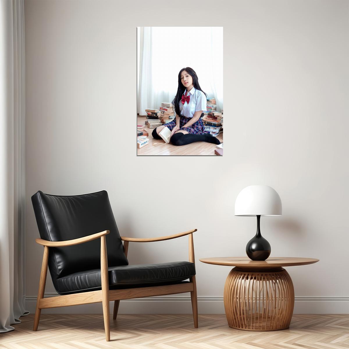 Study Hard Ii Sexy Female Model Picture Poster Wall Art Print Home Wall Decor - xonomax