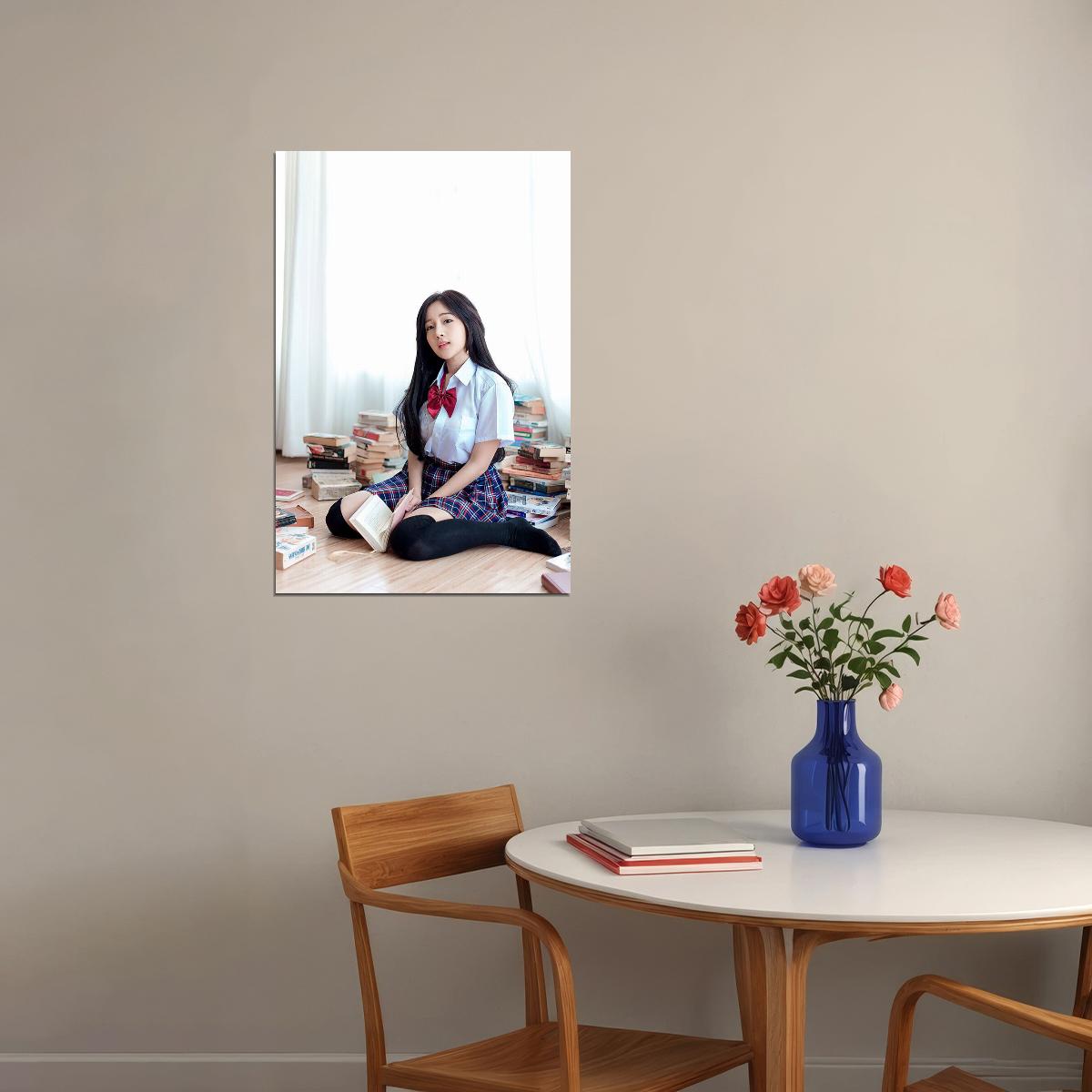 Study Hard Ii Sexy Female Model Picture Poster Wall Art Print Home Wall Decor - xonomax