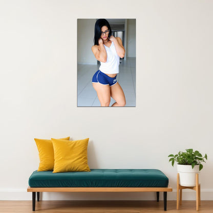 Study Hard Ii Sexy Female Model Fashion Poster Wall Art Print Home Wall Decor - xonomax