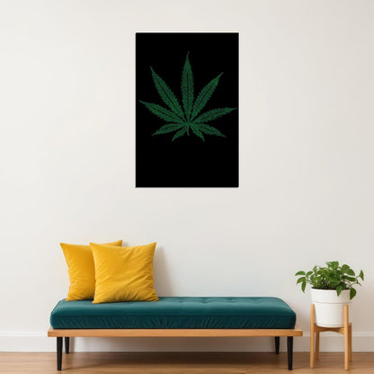 Marijuana Theme A Wiser Bud Poster Wall Art Print Home Wall Decor - xonomax