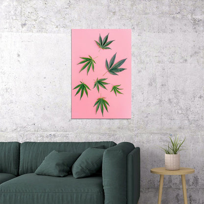 Marijuana Theme Hookah Party Poster Wall Art Print Home Wall Decor - xonomax