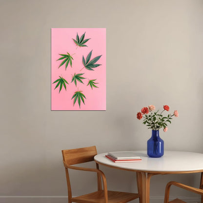 Marijuana Theme Hookah Party Poster Wall Art Print Home Wall Decor - xonomax