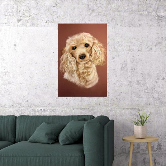 Poodle Hinds Drawing Poster Wall Art Print Home Wall Decor - xonomax