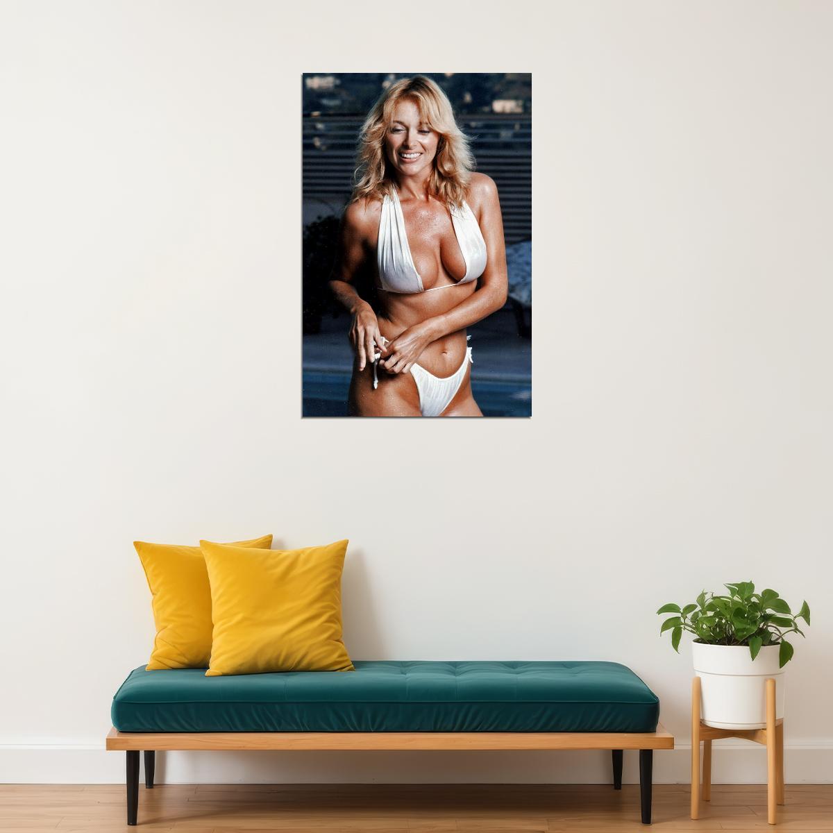 Sybil Danning Movie Maker Actor White Bikini Poster Wall Art Print Home Wall Decor - xonomax