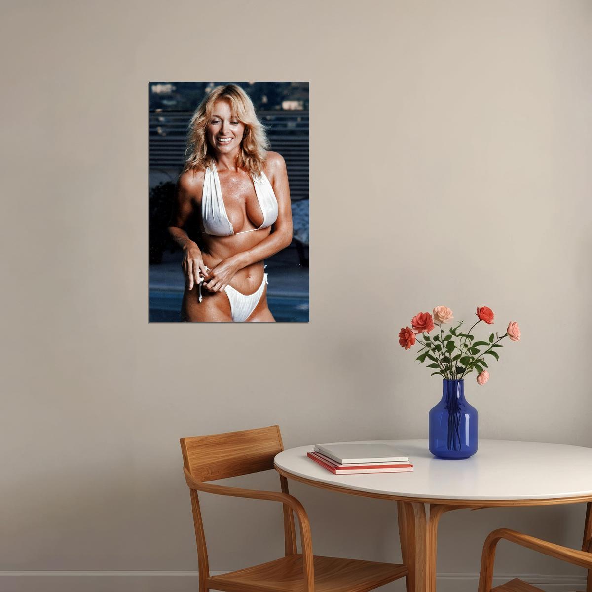 Sybil Danning Movie Maker Actor White Bikini Poster Wall Art Print Home Wall Decor - xonomax