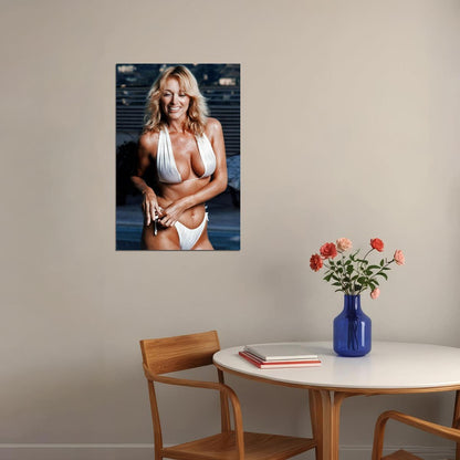 Sybil Danning Movie Maker Actor White Bikini Poster Wall Art Print Home Wall Decor - xonomax