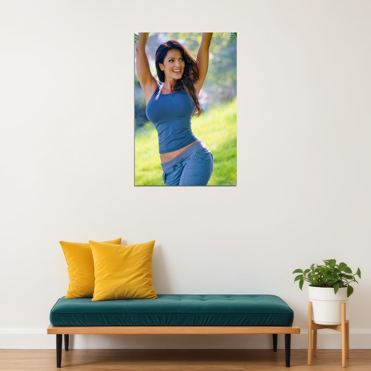 Denise Milani Sexy Model Sportswear Fashion Poster Wall Art Print Home Wall Decor - xonomax