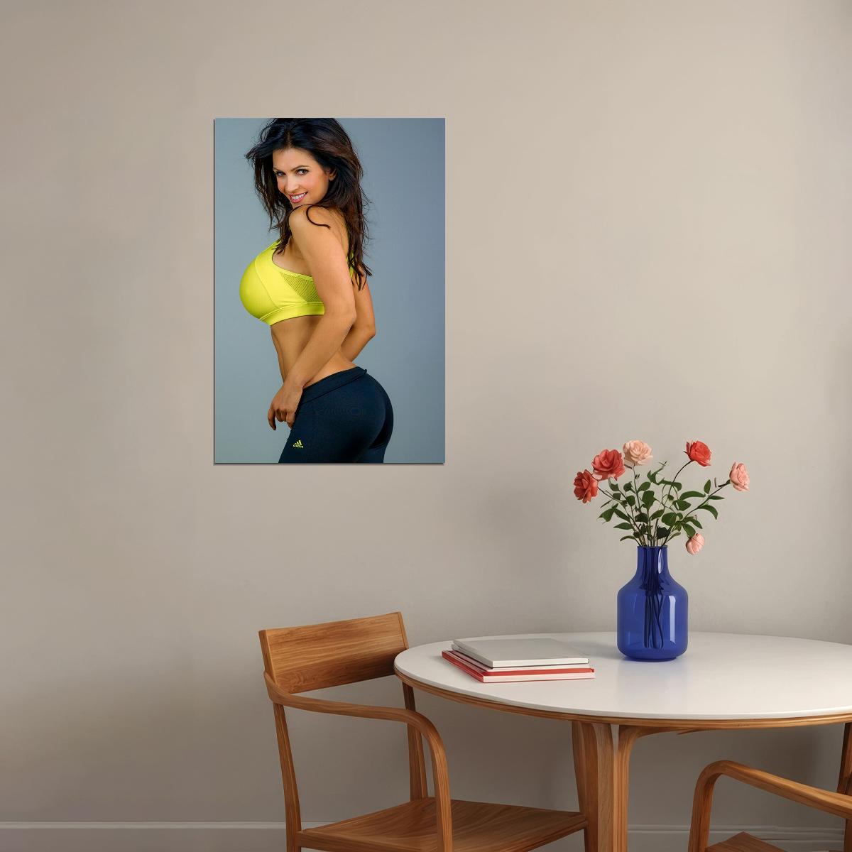 Denise Milani Sexy Female Model Sportswear Poster Wall Art Print Home Wall Decor - xonomax
