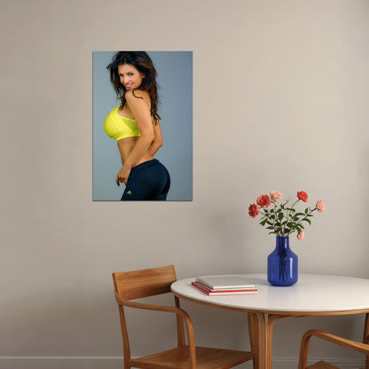 Denise Milani Sexy Female Model Sportswear Poster Wall Art Print Home Wall Decor - xonomax