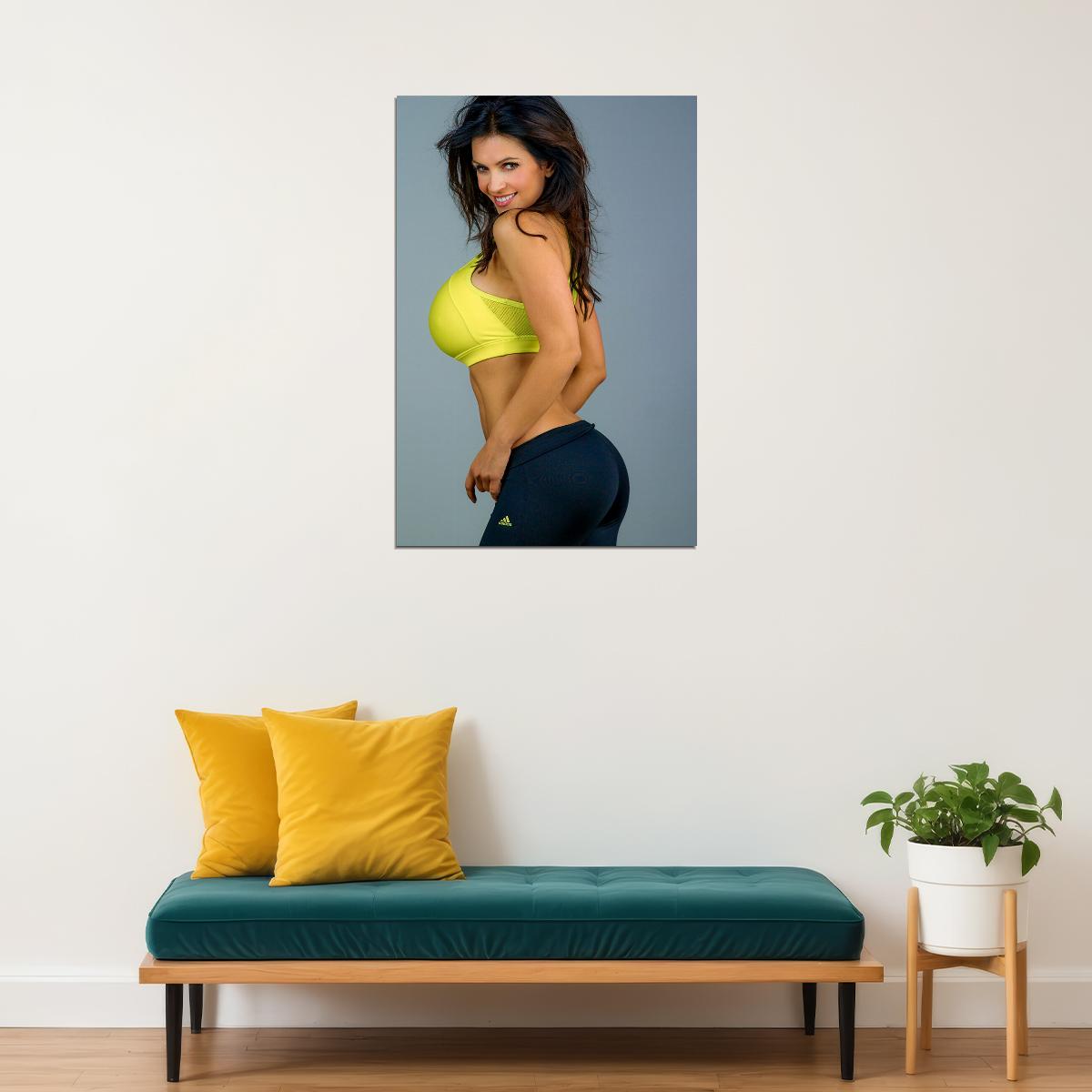 Denise Milani Sexy Female Model Sportswear Poster Wall Art Print Home Wall Decor - xonomax