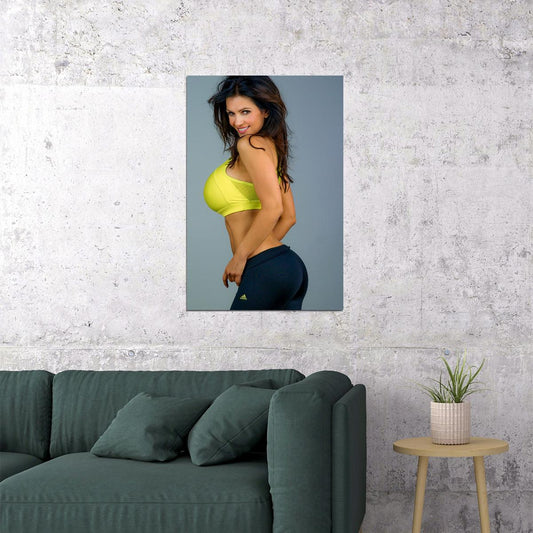 Denise Milani Sexy Female Model Sportswear Poster Wall Art Print Home Wall Decor - xonomax