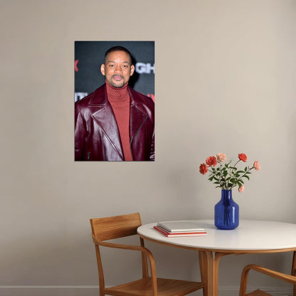 Will Smith Posed Movie Actor Rapper Artist Poster Wall Art Print Home Wall Decor - xonomax