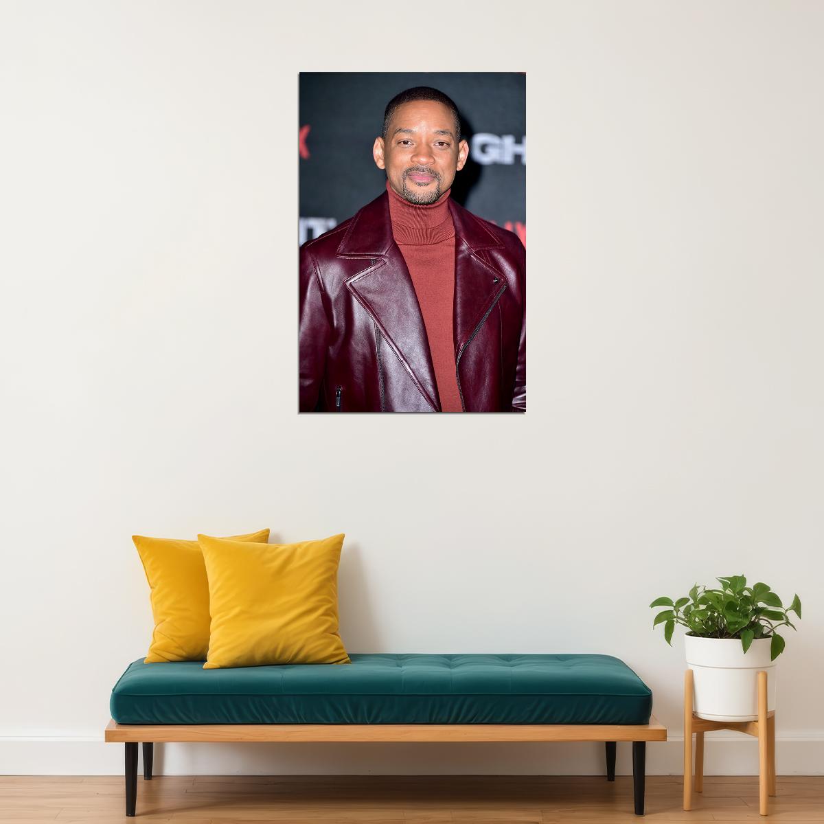 Will Smith Posed Movie Actor Rapper Artist Poster Wall Art Print Home Wall Decor - xonomax