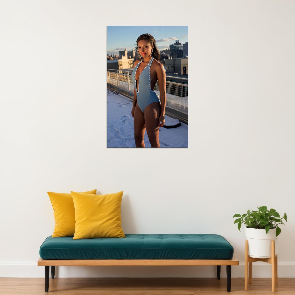 Knocked Out Brandi Sexy Female Model Poster Wall Art Print Home Wall Decor - xonomax