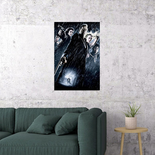 Sin City Movie Crime Thriller Action Bruce Willis Poster Wall Art Print Home Wall Decor