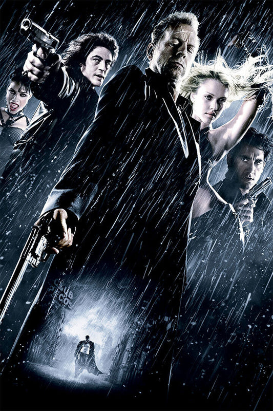 Sin City Movie Crime Thriller Action Bruce Willis Poster Wall Art Print Home Wall Decor