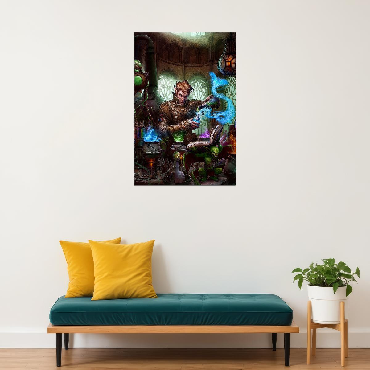 Alchemy Acolyte Picture Cartoon Poster Wall Art Print Home Wall Decor - xonomax