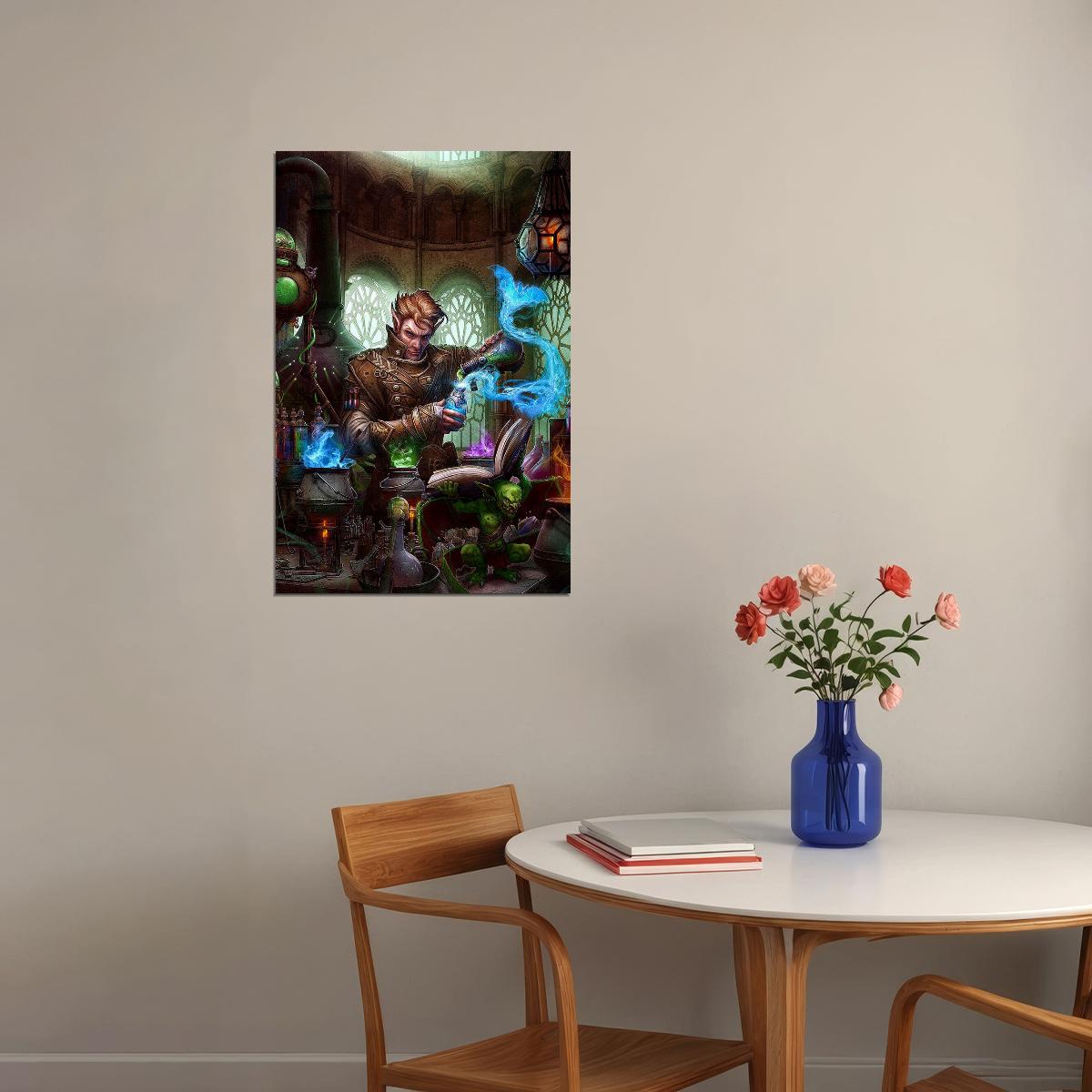 Alchemy Acolyte Picture Cartoon Poster Wall Art Print Home Wall Decor - xonomax