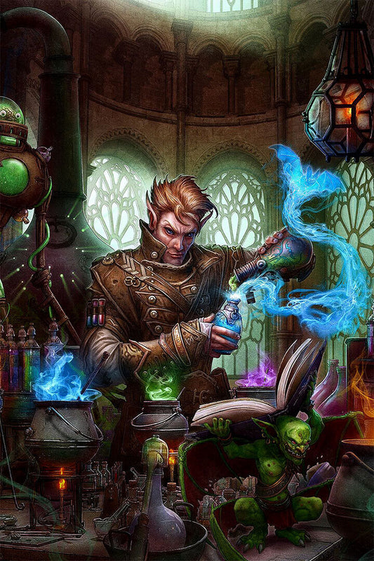 Alchemy Acolyte Picture Cartoon Poster Wall Art Print Home Wall Decor - xonomax