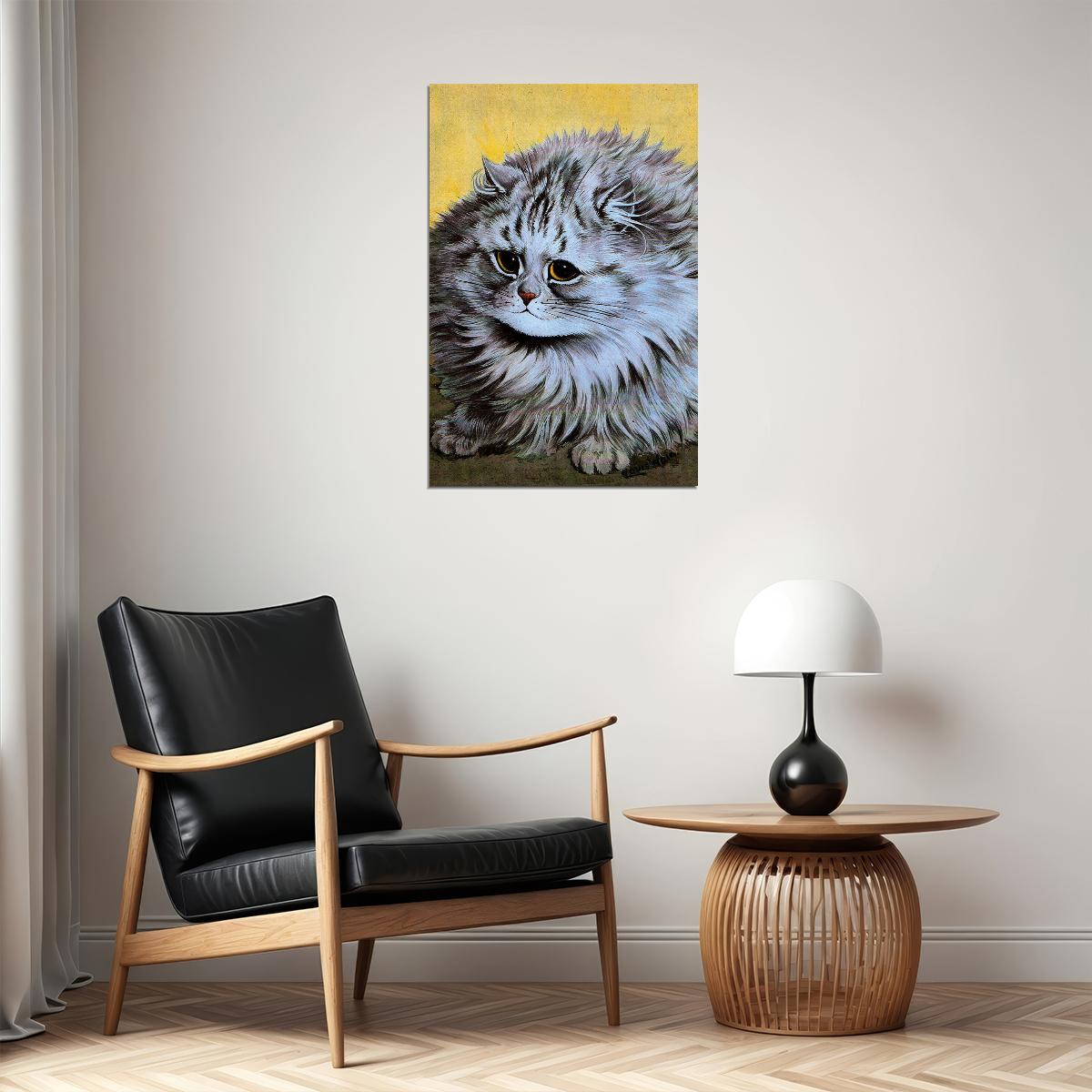 Persian Cat Drawing Poster Wall Art Print Home Wall Decor - xonomax