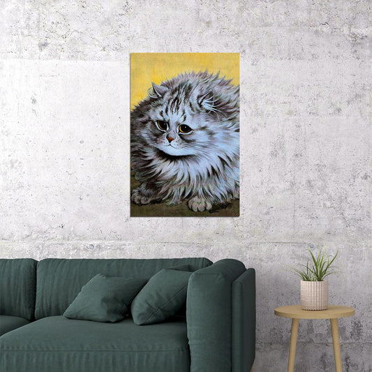 Persian Cat Drawing Poster Wall Art Print Home Wall Decor - xonomax