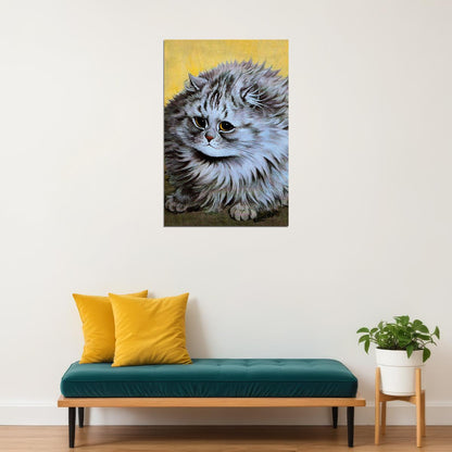 Persian Cat Drawing Poster Wall Art Print Home Wall Decor - xonomax