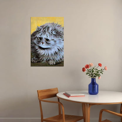 Persian Cat Drawing Poster Wall Art Print Home Wall Decor - xonomax