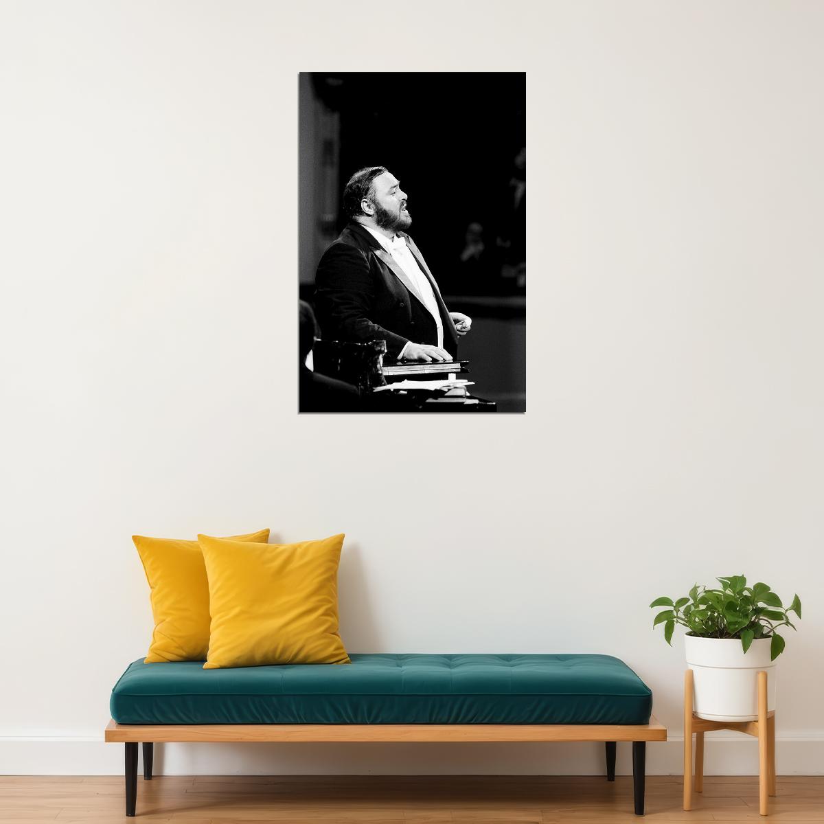 Luciano Pavarotti Opera Artist Music Picture Poster Wall Art Print Home Wall Decor - xonomax