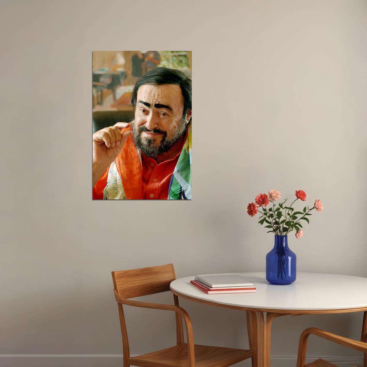 Luciano Pavarotti Musician Artist Clear Sound Poster Wall Art Print Home Wall Decor - xonomax
