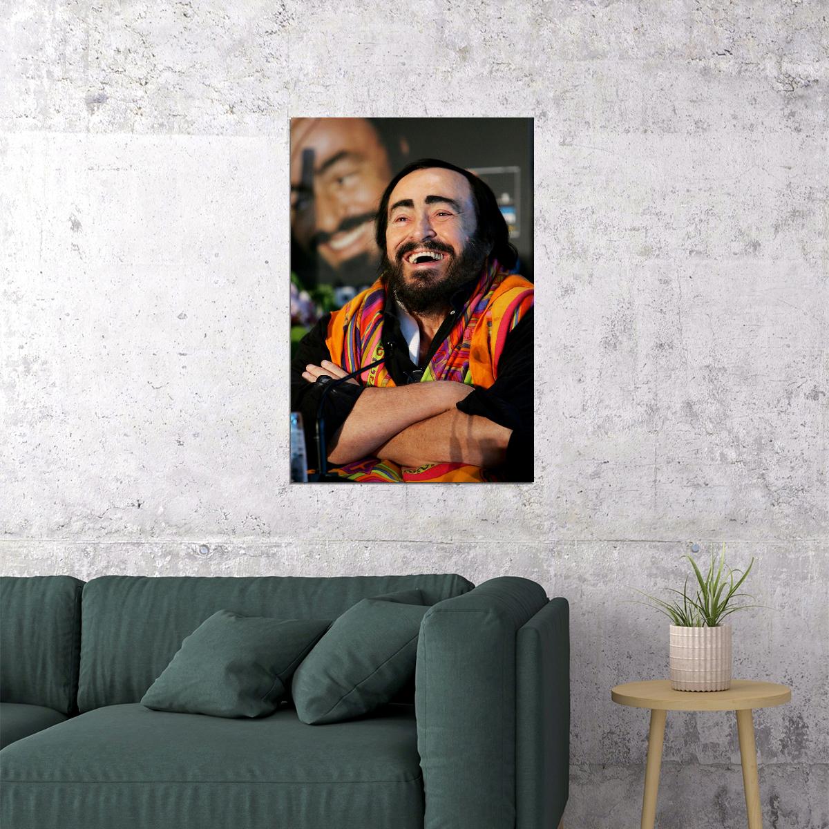 Luciano Pavarotti Charitable Artist Poster Wall Art Print Home Wall Decor - xonomax