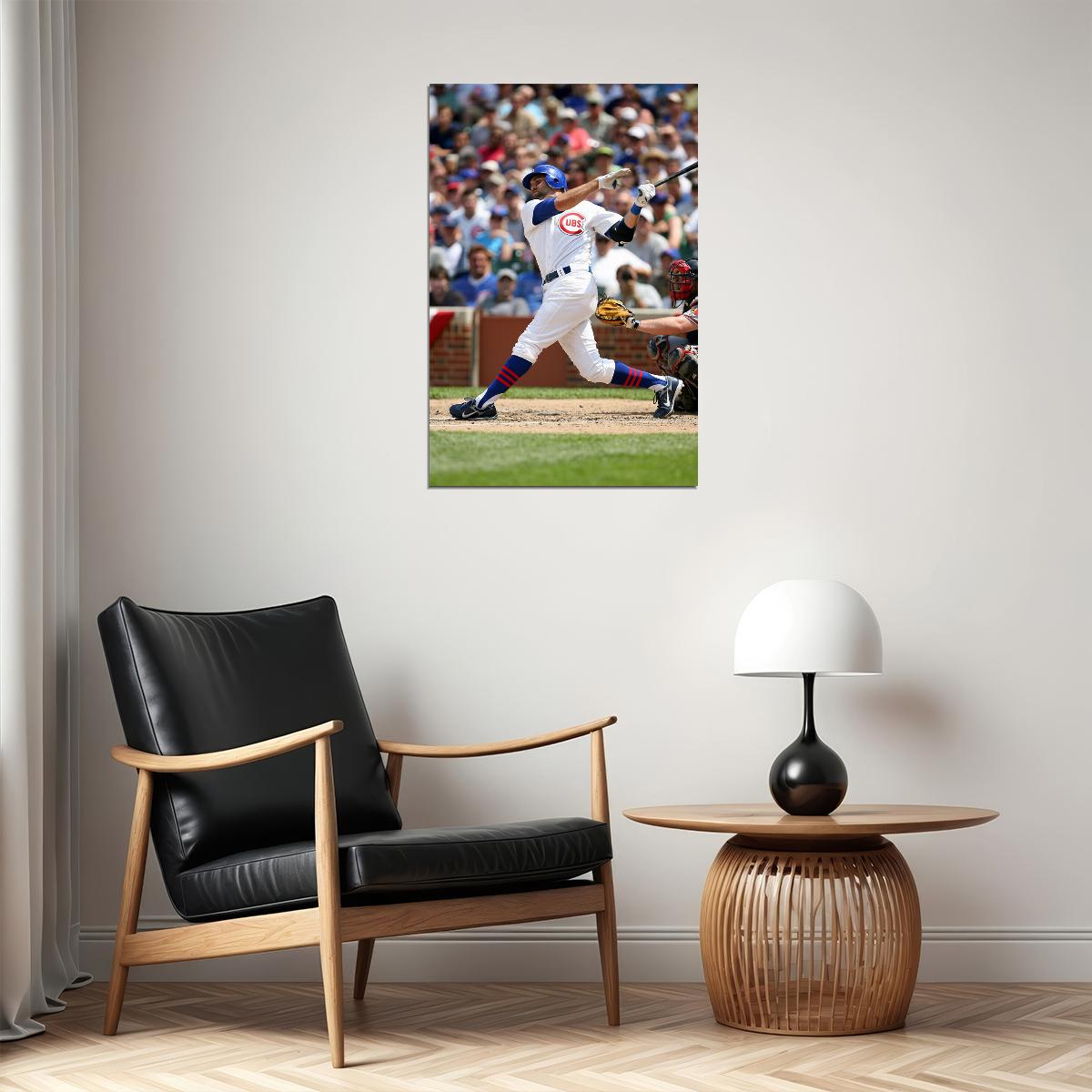Baseball Justin Ruggiano Chicago Sport Athlete Poster Wall Art Print Home Wall Decor - xonomax