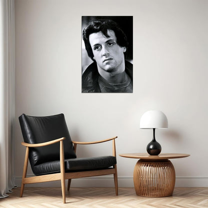 Sylvester Stallone Movie Actor Black White Poster Wall Art Print Home Wall Decor - xonomax